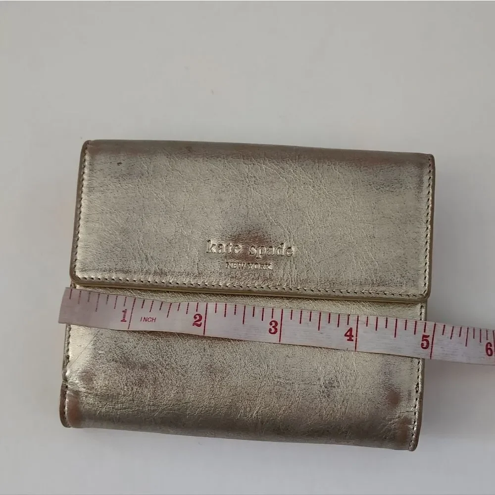 Kate Spade new york mini wallet gold